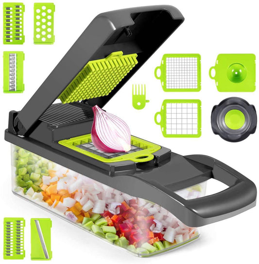 12 in 1 Multifunctional Slicer with Container Vegetable Chopper