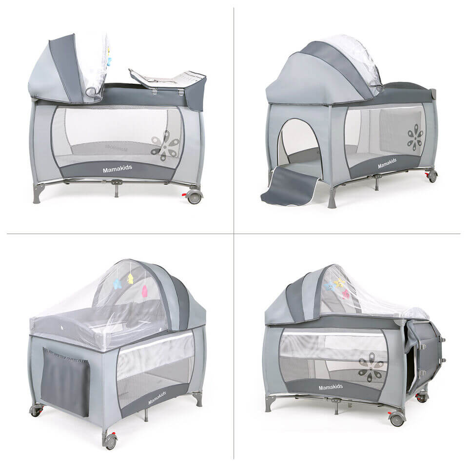 2 in 1 Baby Cot with Toys