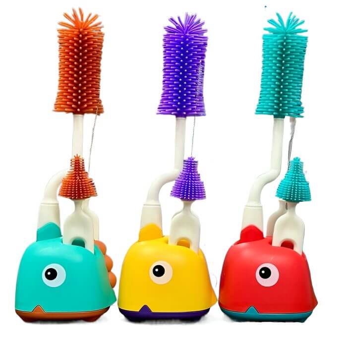3pcs Set Baby Bottle Cleaning Brush