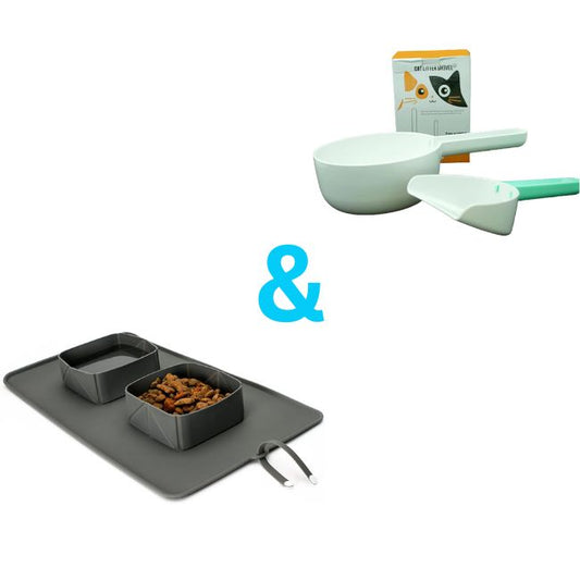 Cat or Dog Litter Shovel and Foldable Bowl