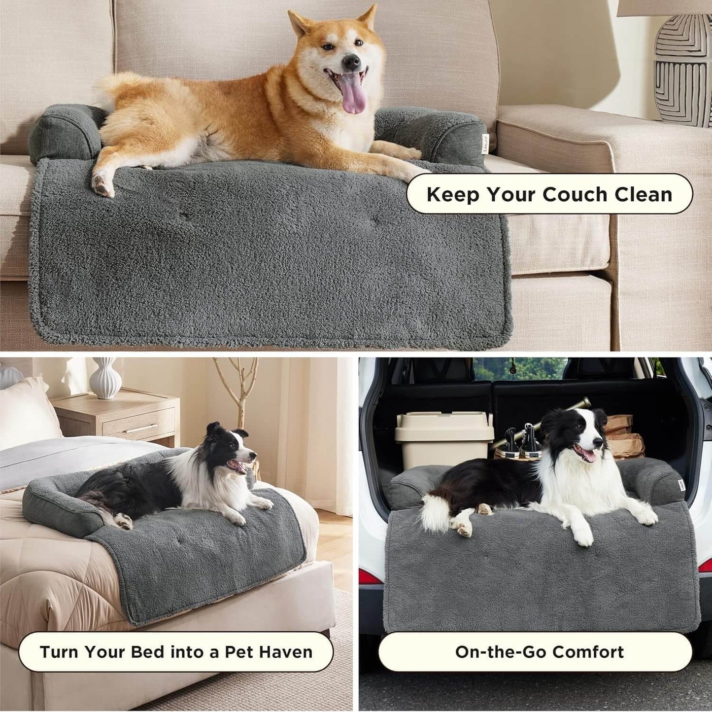 Dog Sofa Travel Protector with Removable Cover