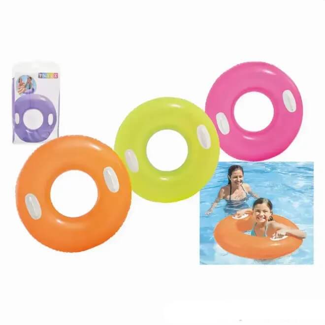 Inflatable Swim Ring Tubes with Handles