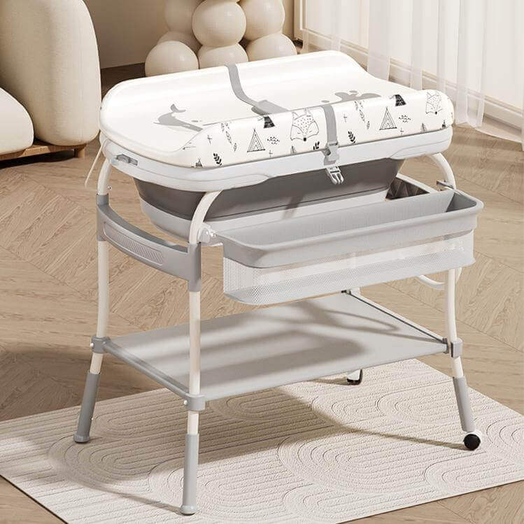 Multifunctional Baby Nursing Changing Table With Fold Bathtub